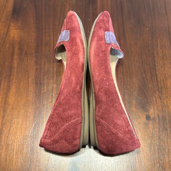 G.H. Bass & Co Nina Maroon Suede Flats Women’s US 9 M - Picture 6 of 8